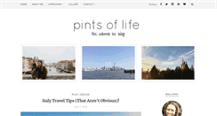 Desktop Screenshot of pintsoflife.com